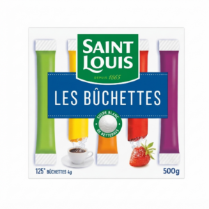 Sucre Bûchettes - Saint Louis - Boîte de 500g (125 x 4g)
