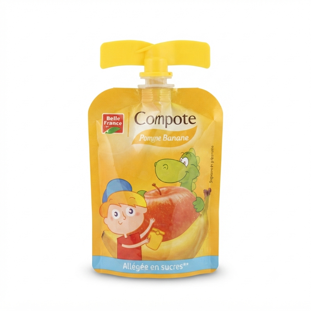 compote800 Compote Pomme Banane - Belle France