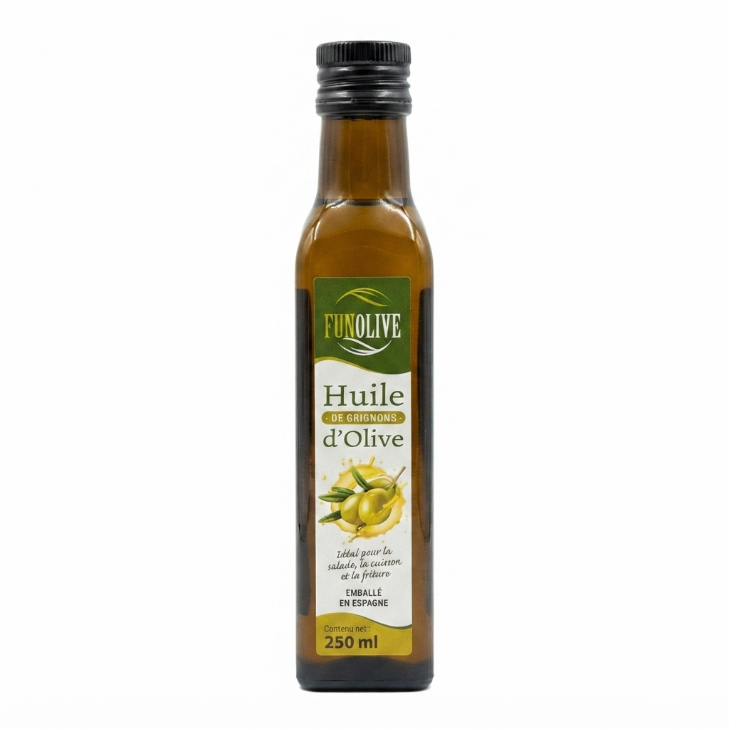 huile d'olive800 Huile de Grignons d'Olive Funolive - Bouteille de 250 ml