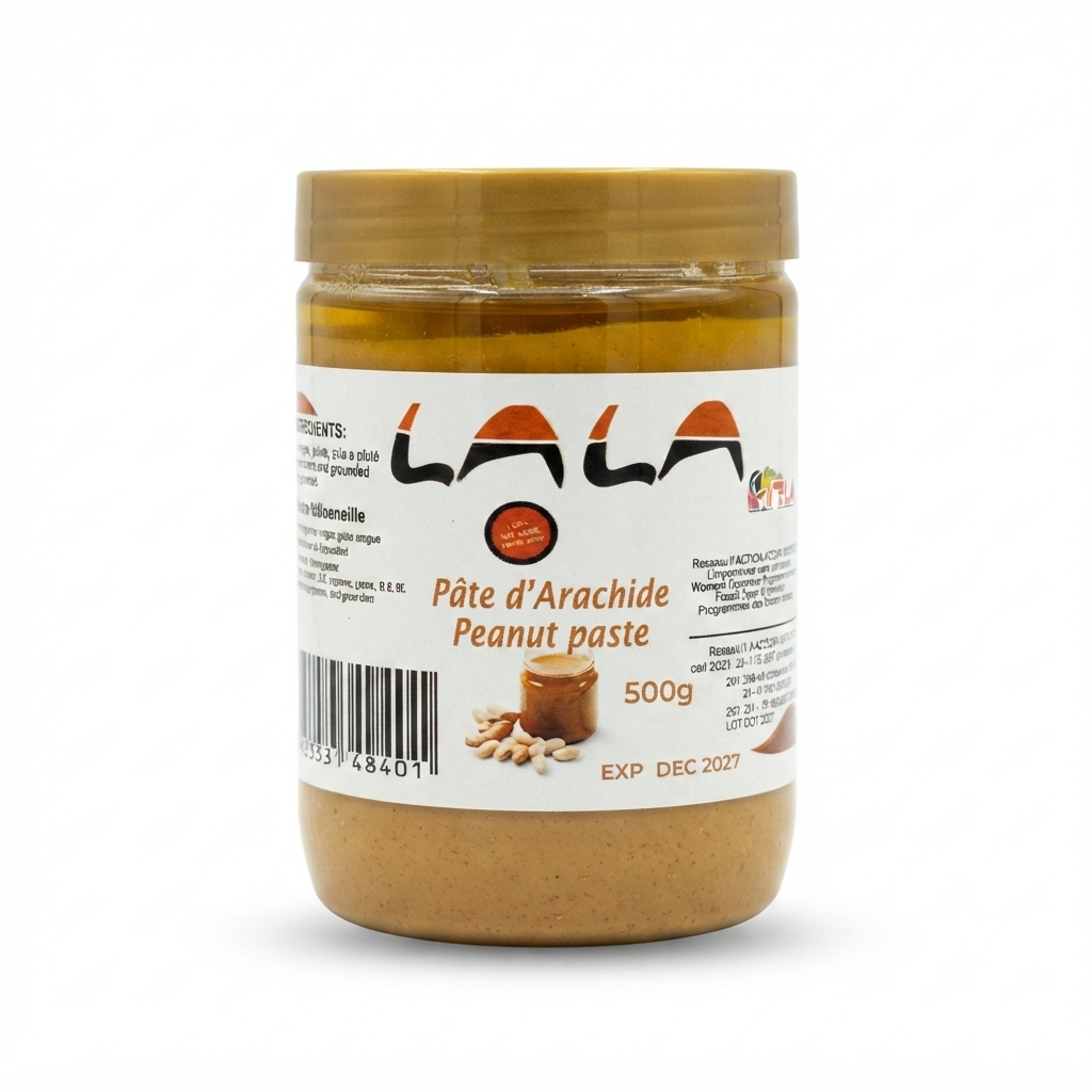 lala patte d'arachide800 Pâte d'Arachide (Peanut Paste) - LALA - 500g