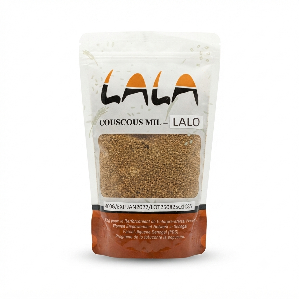 lalamil800 Couscous de Mil au Lalo - LALA - Sachet de 400g