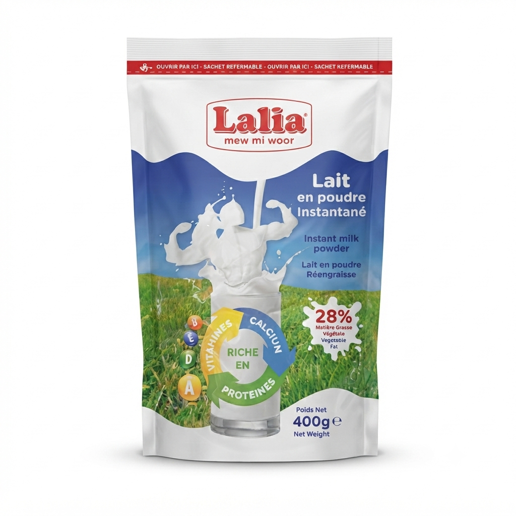 lalia800 Lait en Poudre Instantané - Lalia - Sachet de 400g