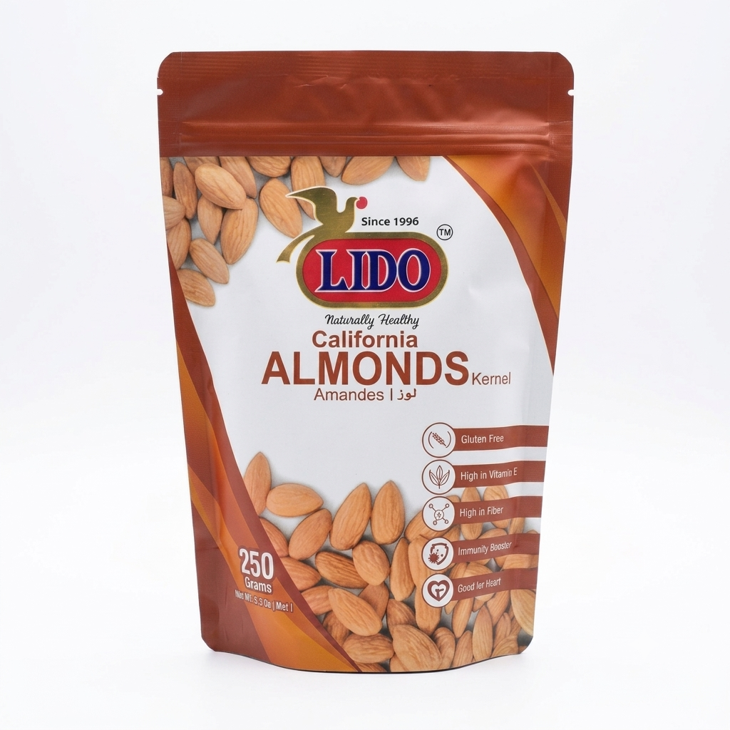 lido800 Amandes de Californie - LIDO - Sachet de 250g