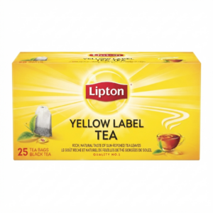 Thé Noir Yellow Label Tea - Lipton - Boîte de 25 Sachets