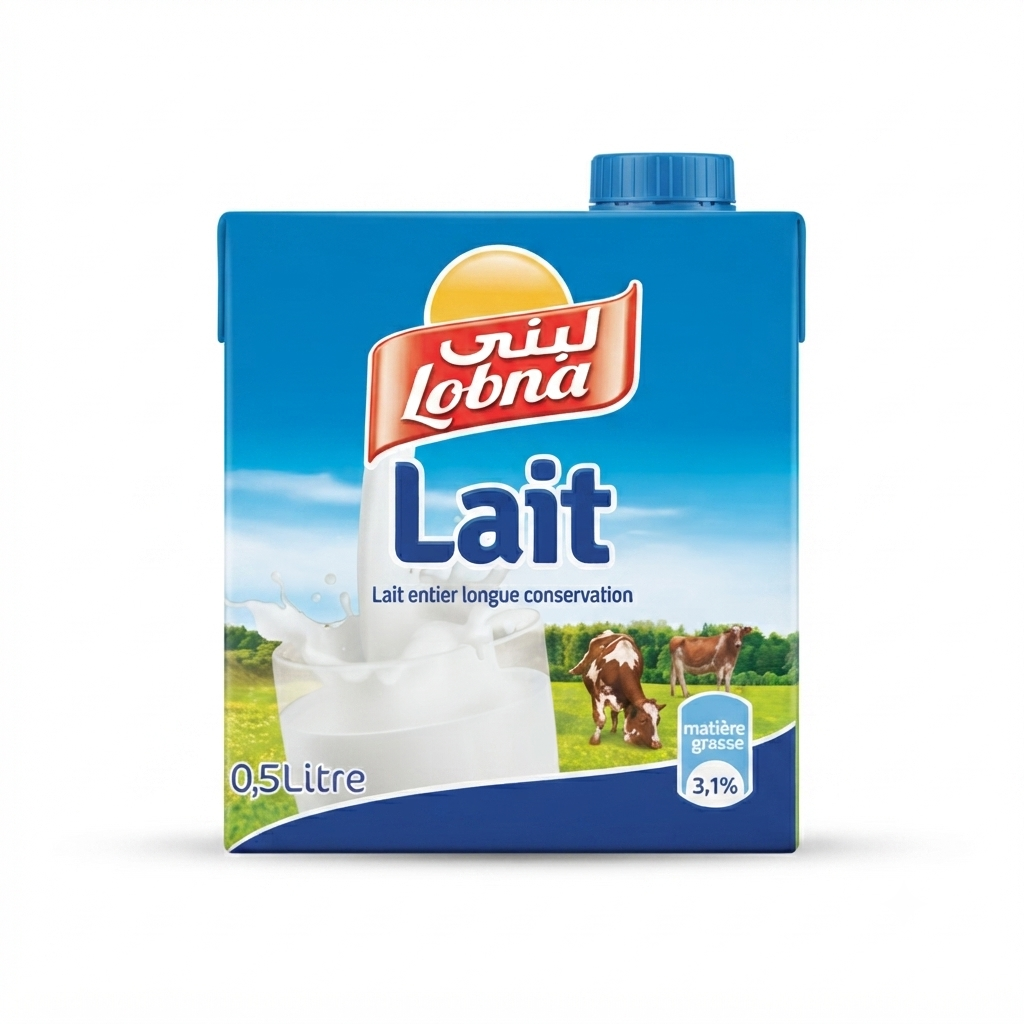 lobna800 Lait liquide- Lobna - Brique de 0,5