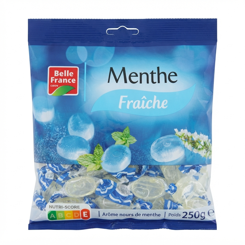 menthfraiche800 Bonbons Menthe Fraîche - Belle France - Sachet de 250g