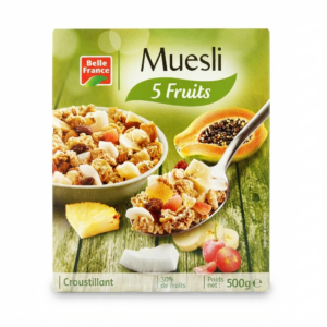 Muesli Croustillant 5 Fruits - Belle France - Boîte de 500g