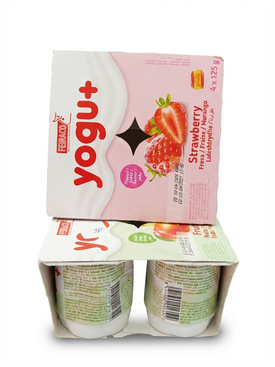 yogu800 Yaourts Yogu+ Saveur Fraise125g